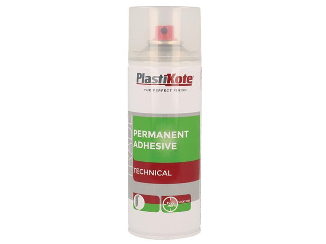 Plastikote Trade Permanent Spray Adhesive 400Ml