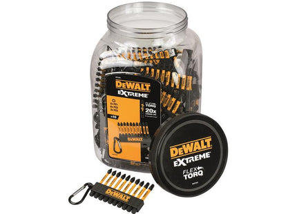 DEWALT DT7276QZ Pozi Bit Keyring 10 Piece (Jar of 50)