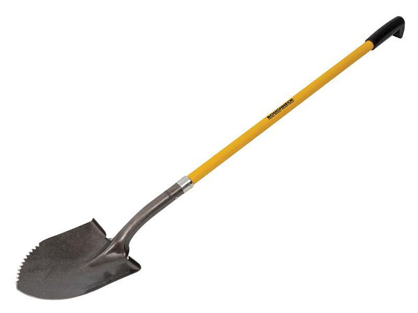 Roughneck Sharp Edge Round Shovel, Long Handle