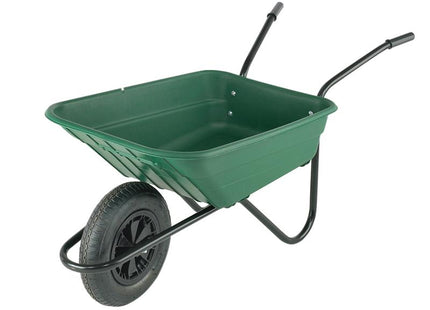 Walsall 90L Green Polypropylene Wheelbarrow
