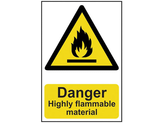 Scan Danger Highly Flammable Material - Pvc 200 X 300Mm