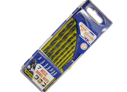 Faithfull Hss Drill Bit Set Of 7 1/16-1/4 X 1/32