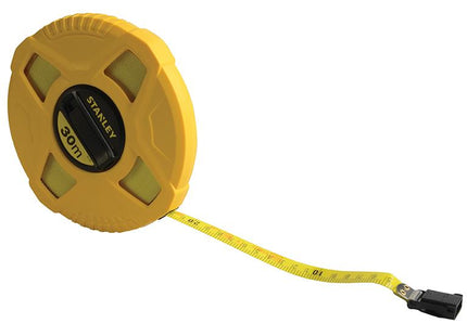 Stanley Tools Closed Case Fibreglass Long Tape 30M (Width 13Mm)