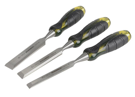 Roughneck Professional Bevel Edge Chisel Set Of 3