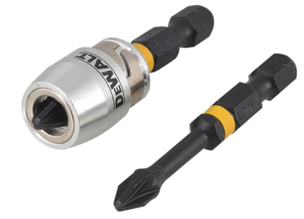 DEWALT Impact Torsion 2 X Pz2 50Mm And Magnetic Screwlock Sleeve