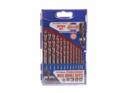 Faithfull Hss Drill Bit Set Of 13 M2 1.5-6.5Mm