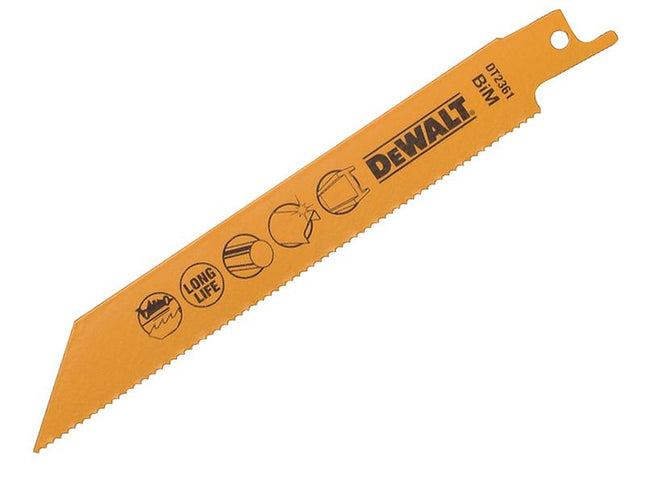 DEWALT Bi-Metal Metal Cutting Reciprocating Blade 152Mm Pack Of 5