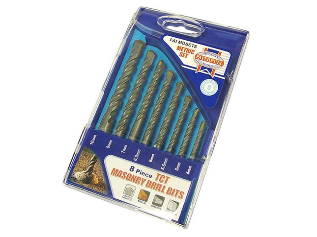 Faithfull Standard Masonry Drill Set Of 8 4-10Mm