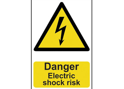 Scan Danger Electric Shock Risk - Pvc 200 X 300Mm