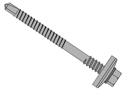 Forgefix Techfast Composite Panels To Steel Hex Screw No.3 Tip 5.5 X 115Mm Box 100