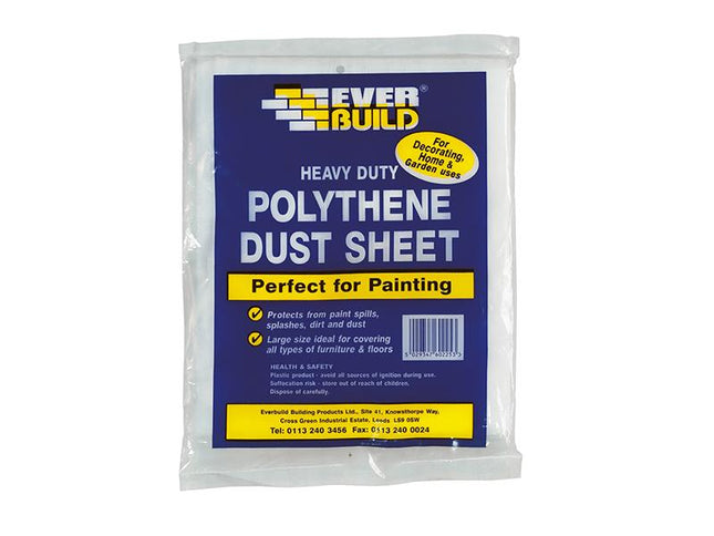 Everbuild Polythene Dust Sheet 3.6 X 2.7M