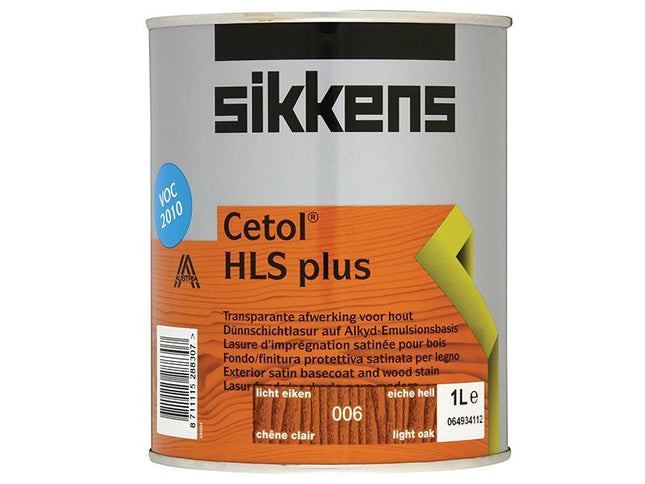 Sikkens Cetol Hls Plus Translucent Woodstain Light Oak 1 Litre