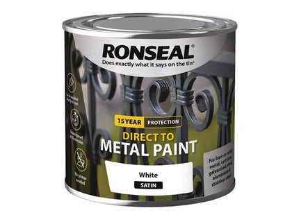 Direct to Metal Paint White Satin 250ml