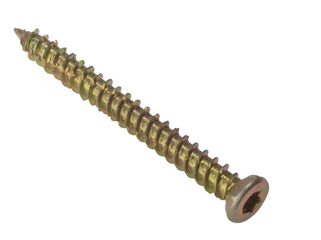 Forgefix Concrete Frame Screw Torx Compatible High-Low Thread Zyp 7.5 X 92Mm Bag 10