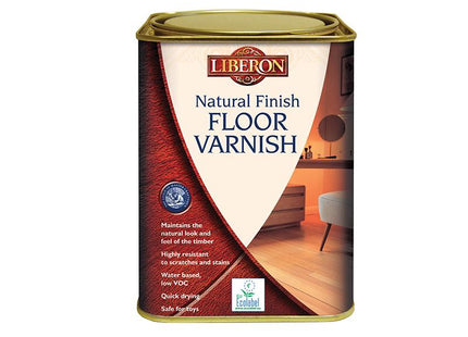 Liberon Natural Finish Floor Varnish Clear Matt 1 Litre
