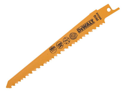 DEWALT Sabre Blade Fast Cuts Wood With Nails Plastics 152Mm Pack Of 5