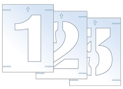 Scan Number Stencil Kit 300Mm