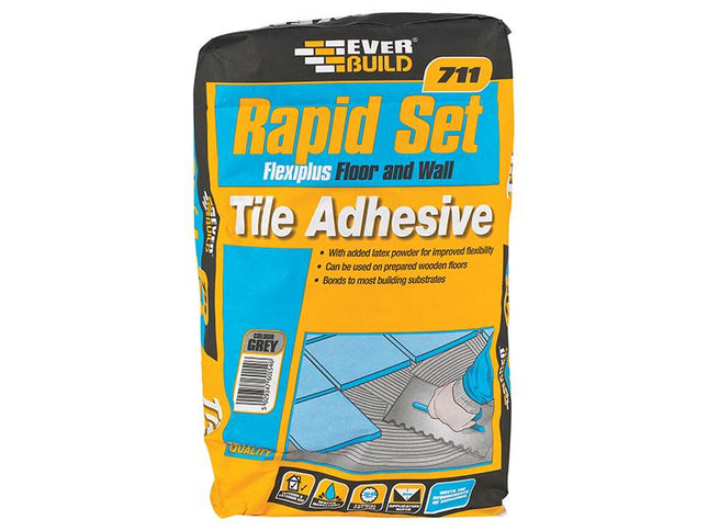 Everbuild Rapid Set Flexiplus Tile Adhesive 20Kg