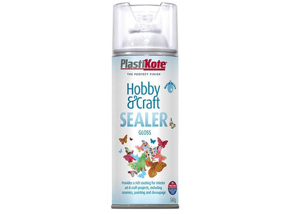 Plastikote Hobby & Craft Sealer Spray Clear Gloss 400Ml