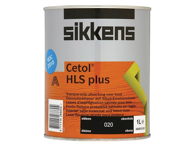 Sikkens Cetol Hls Plus Translucent Woodstain Ebony 1 Litre