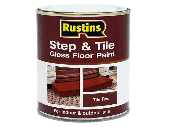 Rustins Quick Dry Step & Tile Paint Gloss Red 2.5 Litre