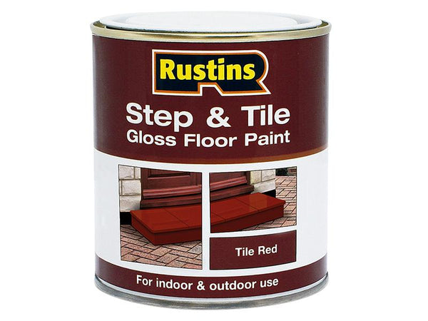 Rustins Quick Dry Step & Tile Paint Gloss Red 2.5 Litre