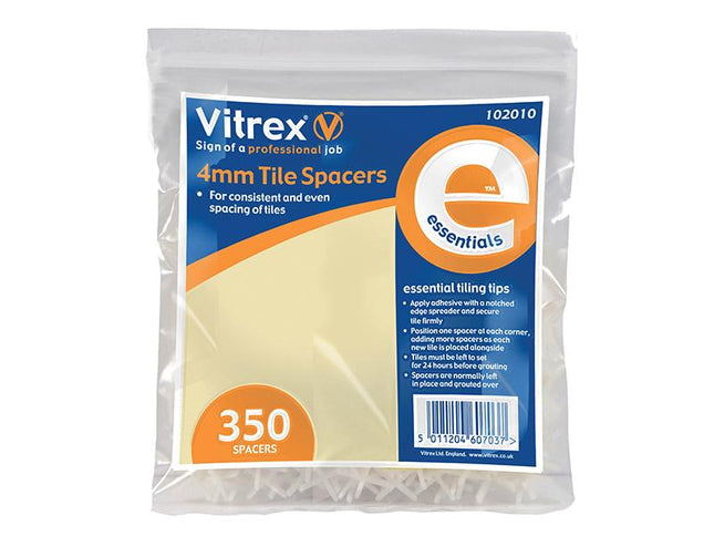 Vitrex Essential Tile Spacers 4Mm Pack Of 350