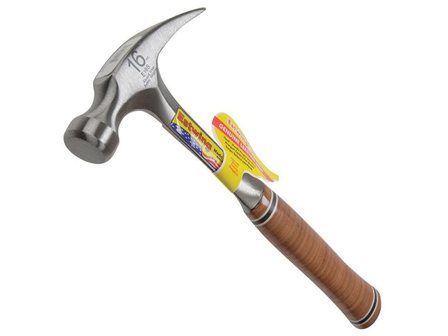 Estwing E16S Straight Claw Hammer - Leather Grip 450G (16Oz)