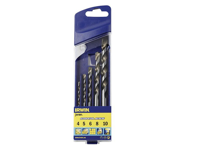 IRWIN Cordless Multi-Purpose Drill Bit Set 5 Piece 5-10Mm