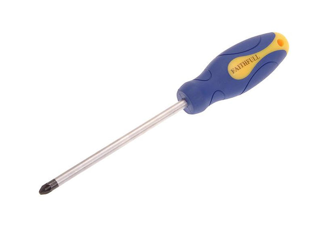 Faithfull Soft Grip Screwdriver Pozidriv Tip Pz3 X 150Mm