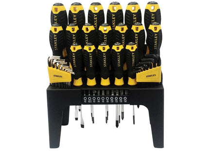 Stanley Tools Screwdriver Set, In Rack 44 Piece Sl/Ph/Pz/Tx