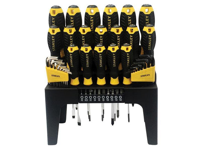 Stanley Tools Screwdriver Set, In Rack 44 Piece Sl/Ph/Pz/Tx