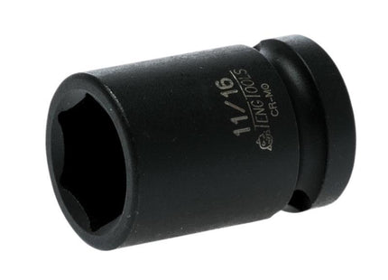Teng Impact Socket Hexagon 6 Point 1/2In Drive 11/16In