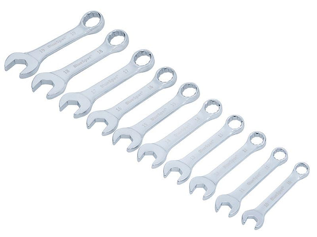 Bluespot Tools Stubby Combination Spanner Set, 10 Piece