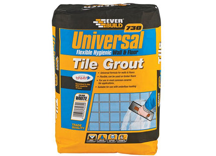Everbuild Universal Flexible Grout White 5Kg