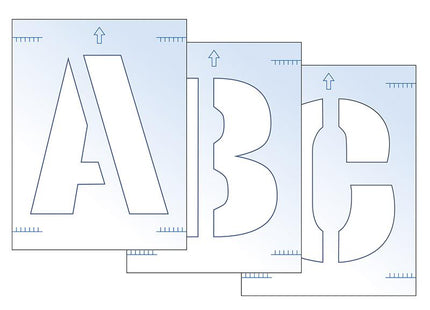 Scan Letter Stencil Kit 300Mm