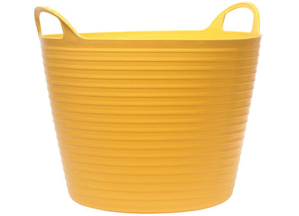 Faithfull Heavy-Duty Polyethylene Flex Tub 42 Litres Yellow
