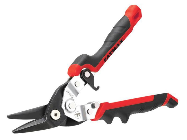 Stanley Tools Fatmax Red Ergo Aviation Snips Left Cut 250Mm (10In)