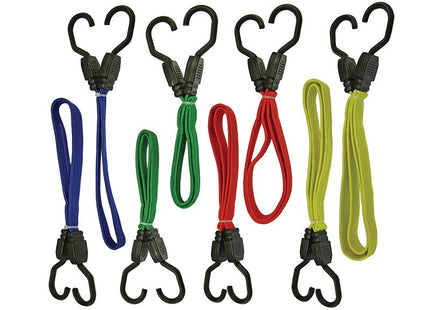 Faithfull Flat Bungee Cord Set 8 Piece