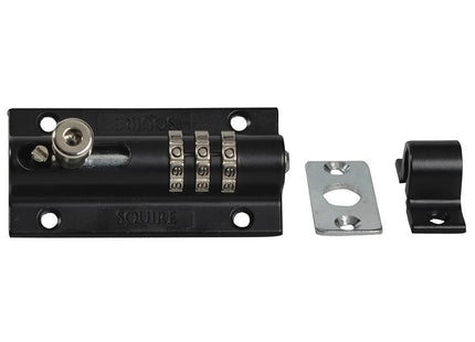 Henry Squire 3-Wheel Re-Codeable Combibolt Lock Black