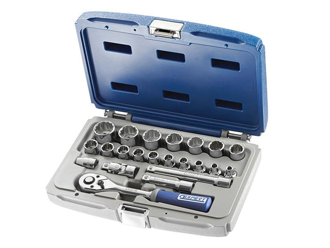 Expert Socket & Accessory Set Of 22 Metric 3/8In Drive