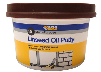 Everbuild 101 Multi-Purpose Linseed Oil Putty Brown 500G
