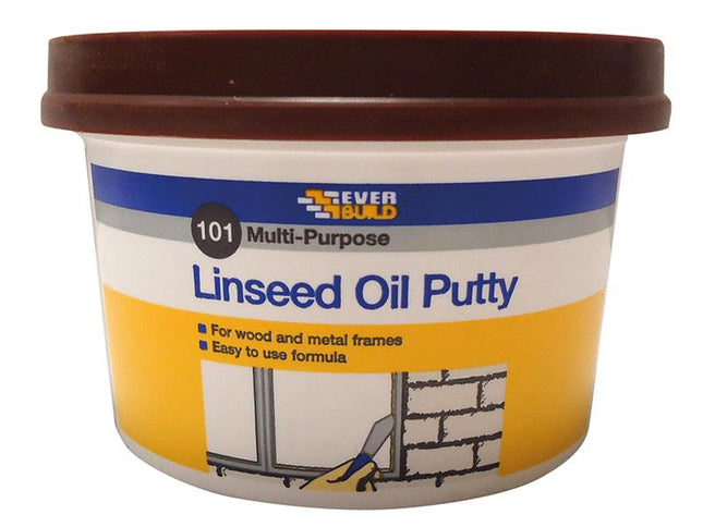 Everbuild 101 Multi-Purpose Linseed Oil Putty Brown 500G