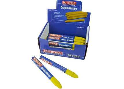 Faithfull Crayon Marker Yellow (Cdu Of 30)