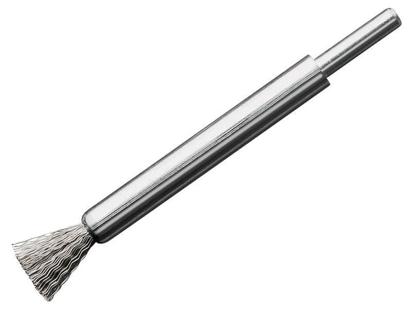 Lessmann End Brush with Shank 12 x 120mm, 0.30 Steel Wire