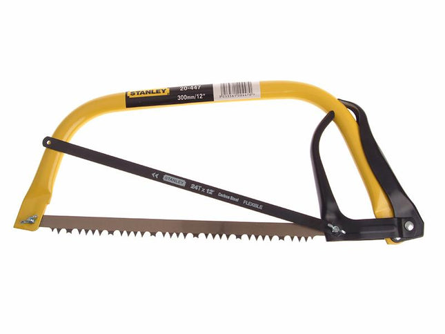 Stanley Tools Hack Bowsaw 300Mm (12In) Plus Extra Hacksaw Blade