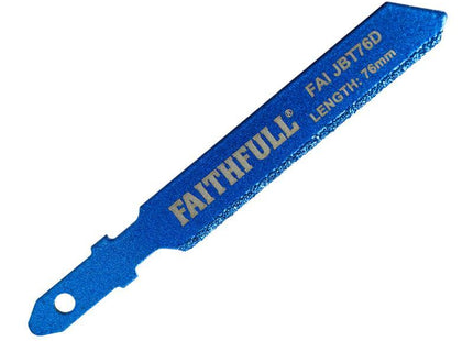 Faithfull Jigsaw Blade Diamond Grit 76Mm
