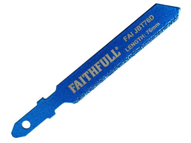 Faithfull Jigsaw Blade Diamond Grit 76Mm