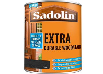 Sadolin Extra Durable Woodstain Ebony 1 Litre