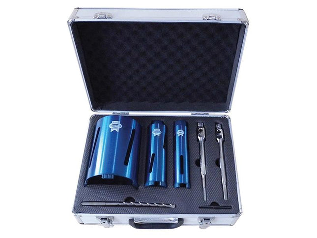 Faithfull Diamond Core Drill Kit & Case Set Of 7